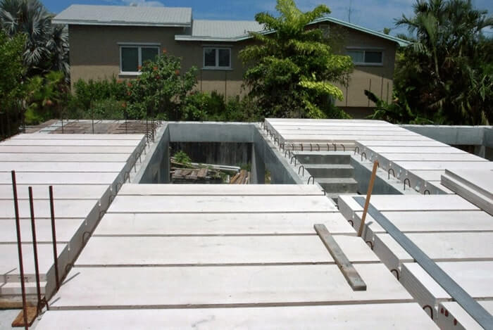 AERAFORM® roof slabs in use